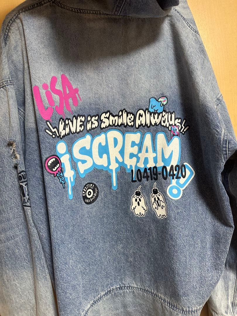 【美品】LiSA デニムパーカー ～i SCREAM Ver.～ Lサイズ