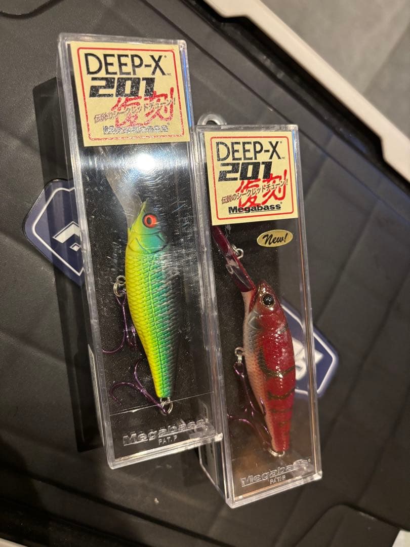 メガバス　復刻DEEP-X201 マットタイガー、ファイヤークロー