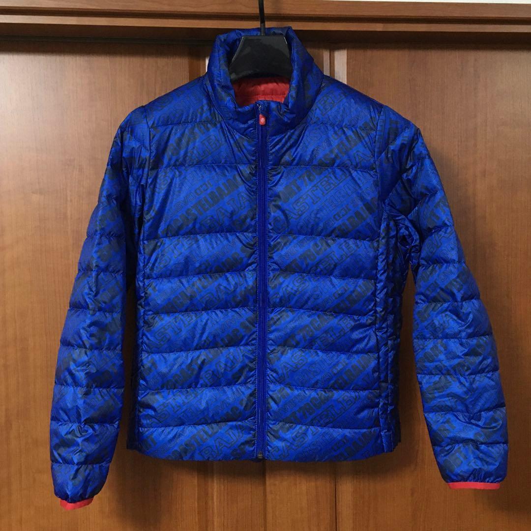 美品　カステルバジャック　スポーツ　ダウン　４４　青　CASTELBAJAC