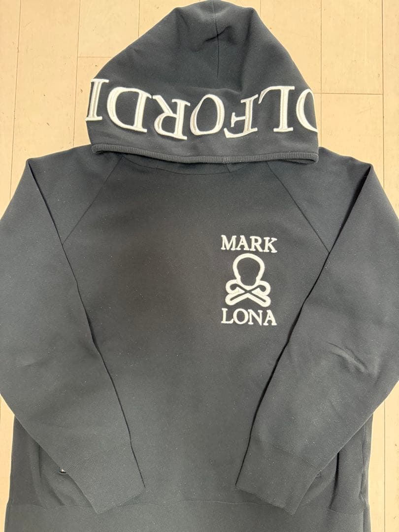 MARK&LONA★50サイズ★ニットパーカー★ブラック