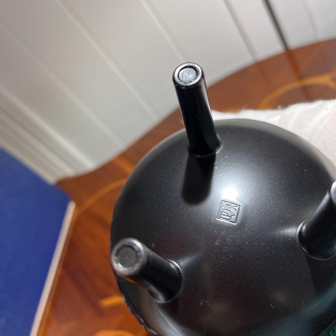 美術鋳物 華陽香爐 啓裕作 黒檀台座付 新品箱入