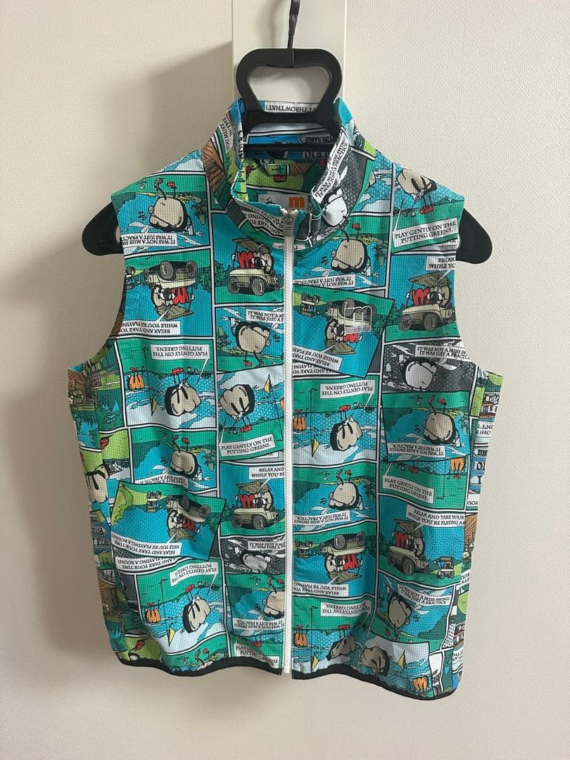 munsingwear コミックプリント ベスト LL