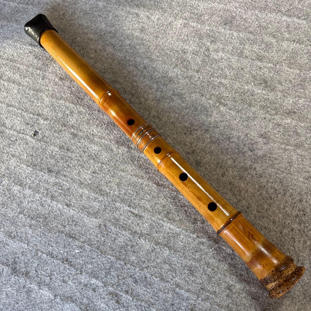 260尺八　一尺八寸管月山銘