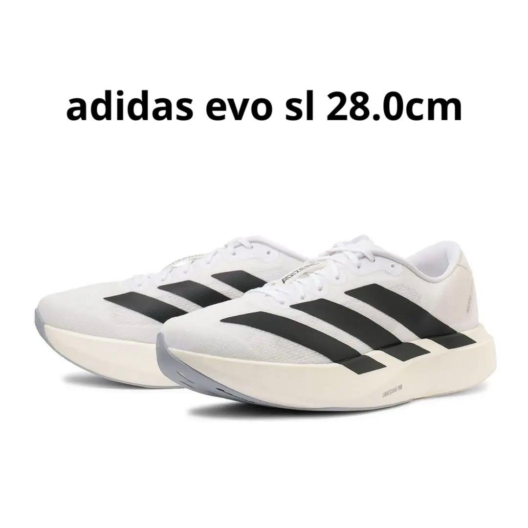 【新品】ADIDAS EVO SL 28.0cm FTWWHT/CBLACK