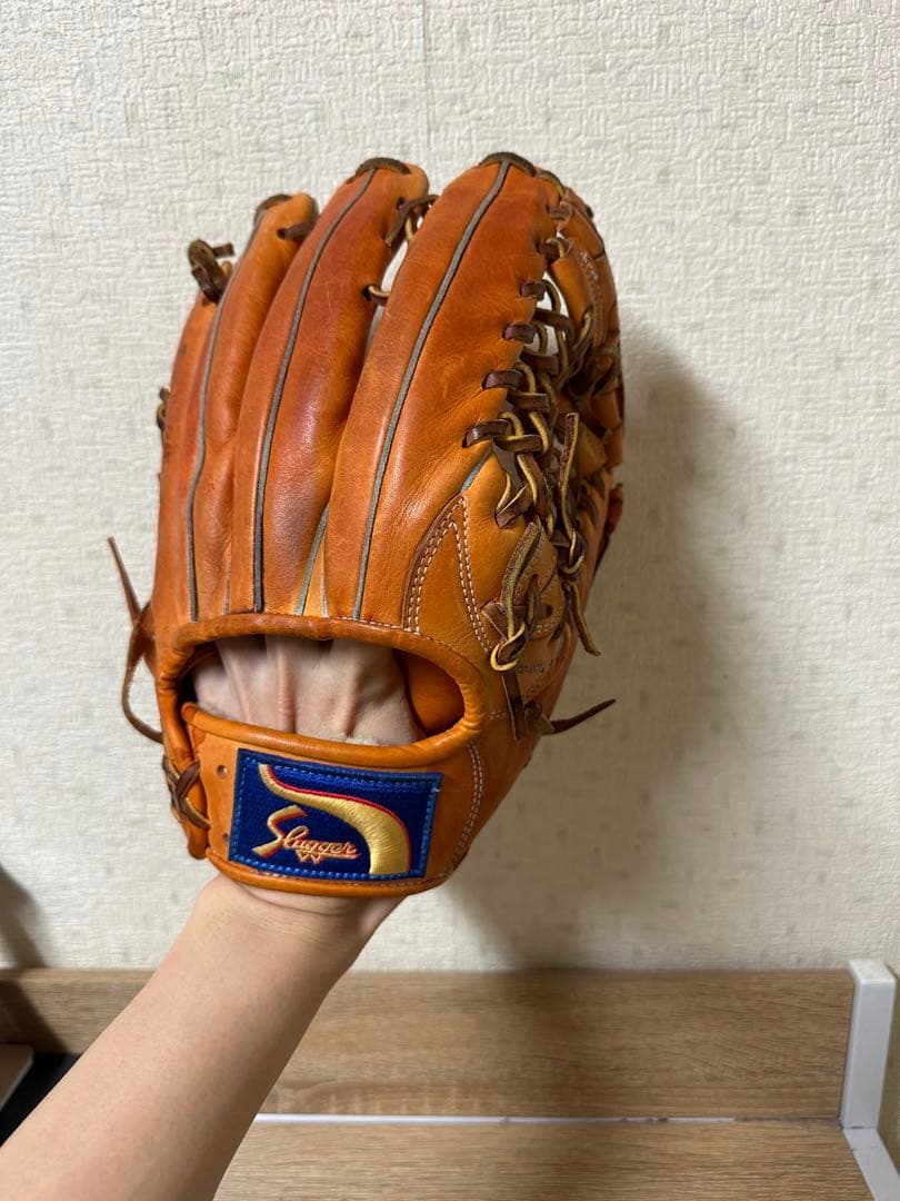 久保田スラッガー 軟式グローブ 外野手用　KSN-23SE オレンジ