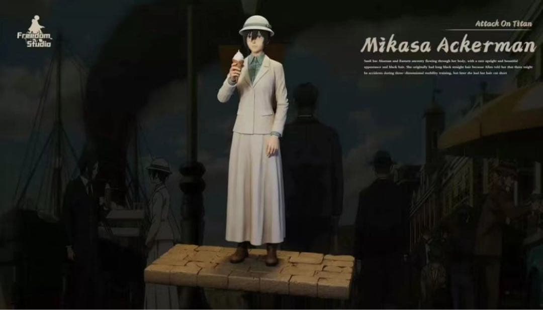 進撃の巨人 ミカサ・アッカーマン ガレージキット ガレキ スタチュー①①