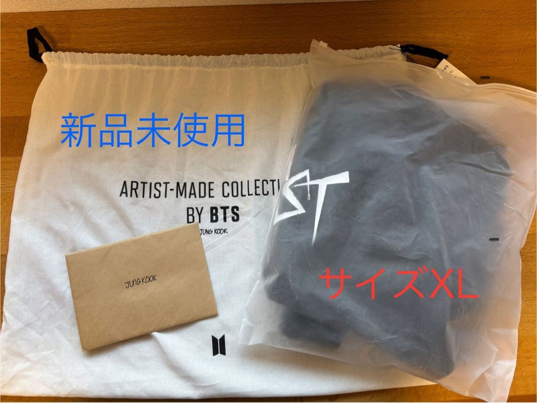 アーティストメイド　ジョングク　BLACK XL BTS フーディー
