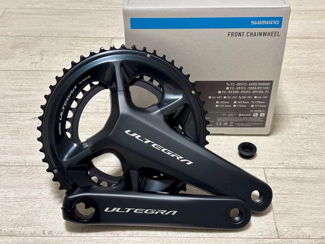 新品 シマノ アルテグラ クランク FC-08 50-34T 170mm