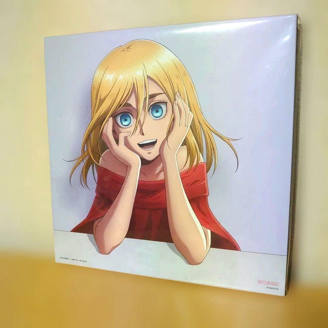 進撃の巨人 アニメ描き下ろし LPサイズ ディスク収納ケース リヴァイ クリスタ