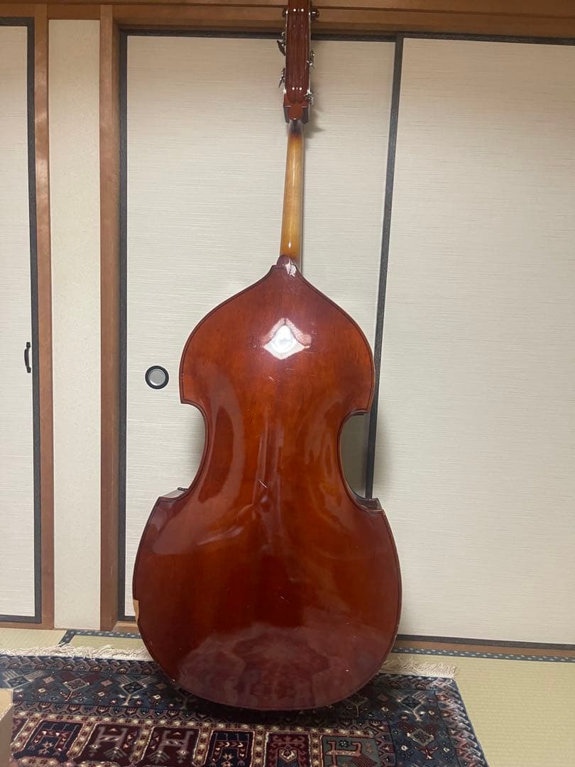 【桃次郎】木製 4弦 コントラバス ウッドベース