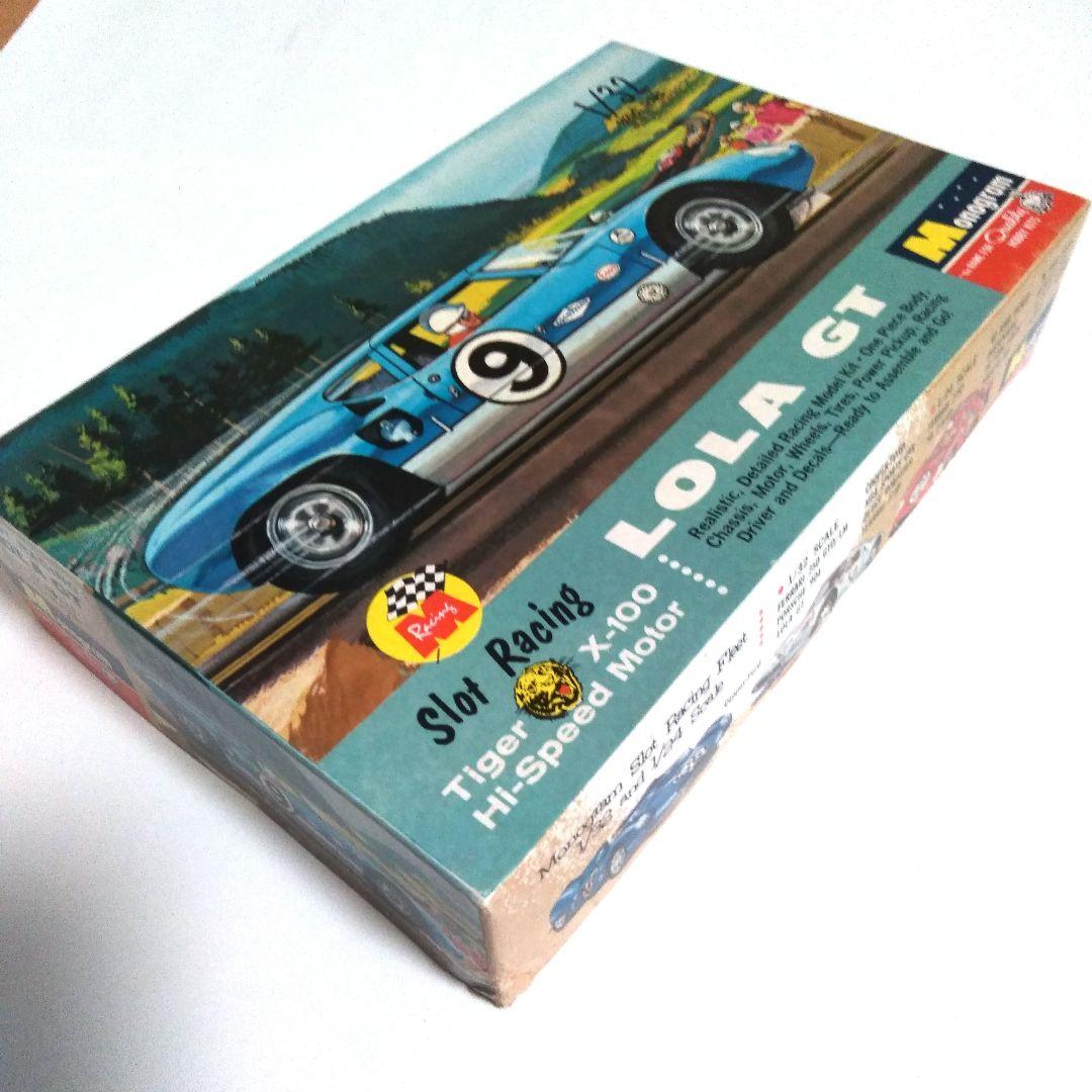 ［レア］60年代モノグラム　1/32 ローラGT　スロットカー組み立てキット