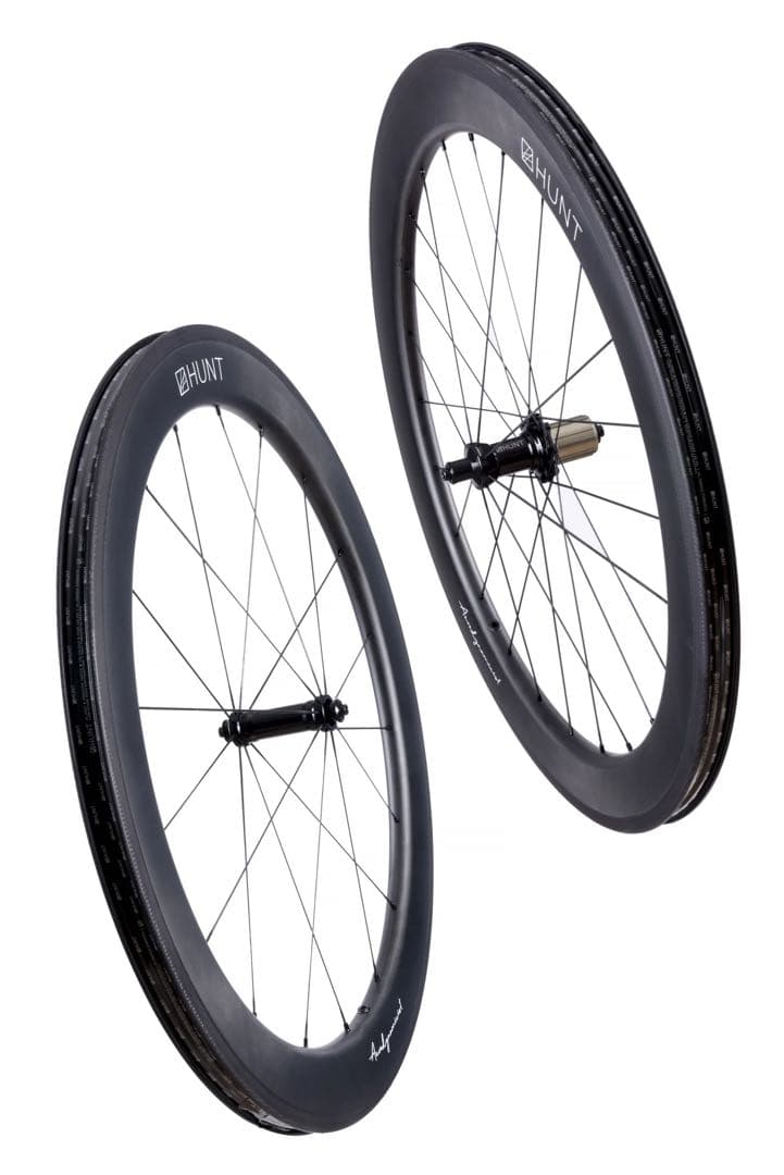 HUNT 62 カーボン Aerodynamicist ホイールセット　タイヤ付
