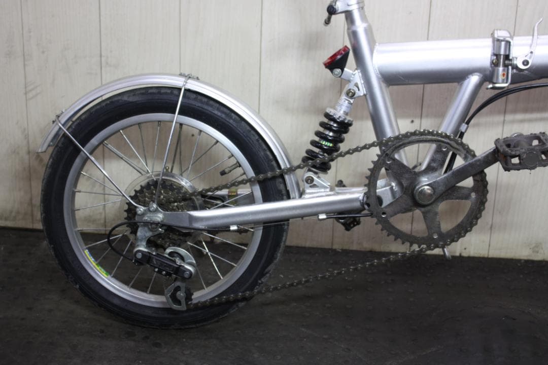 せ*ご様 SAKAMOTO製 16インチ シマノ6速 リヤサス 折り畳み自転車