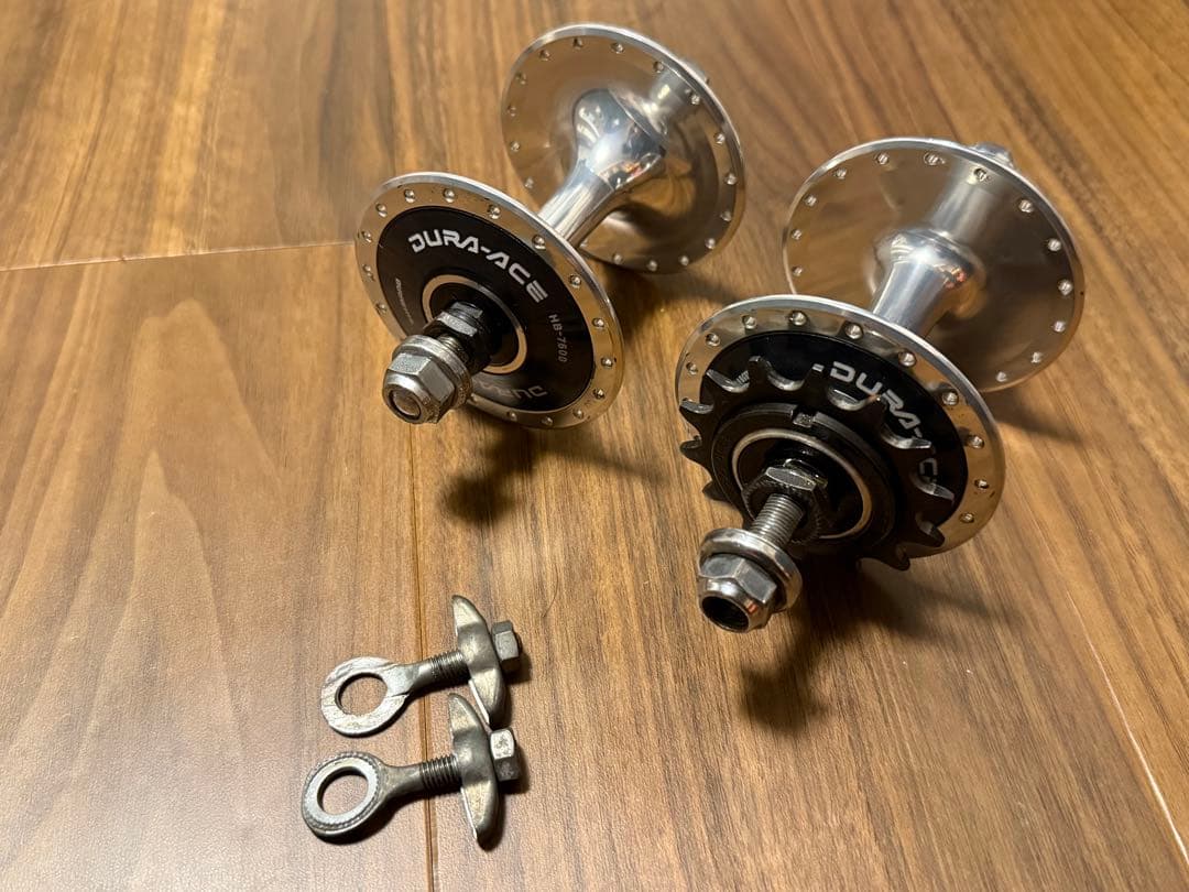 DURA ACE HB-7600 前後セット　36h コグ付き　NJS 競輪