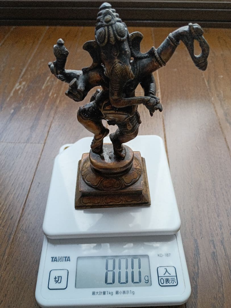 ガネーシャ像 2体　真鍮製