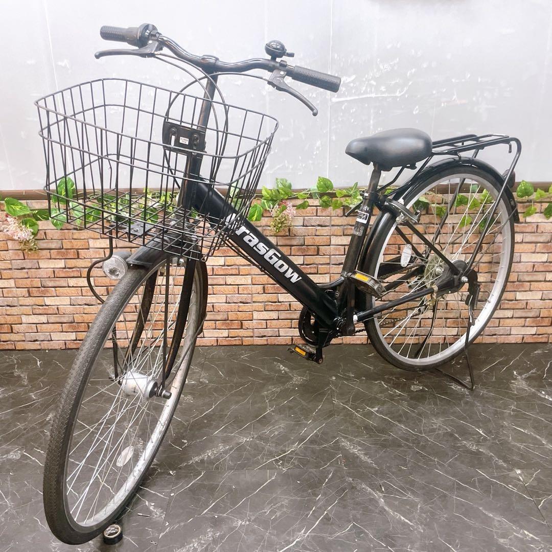 【42】一般車 シティー車 GrasGow ブラック 27インチ