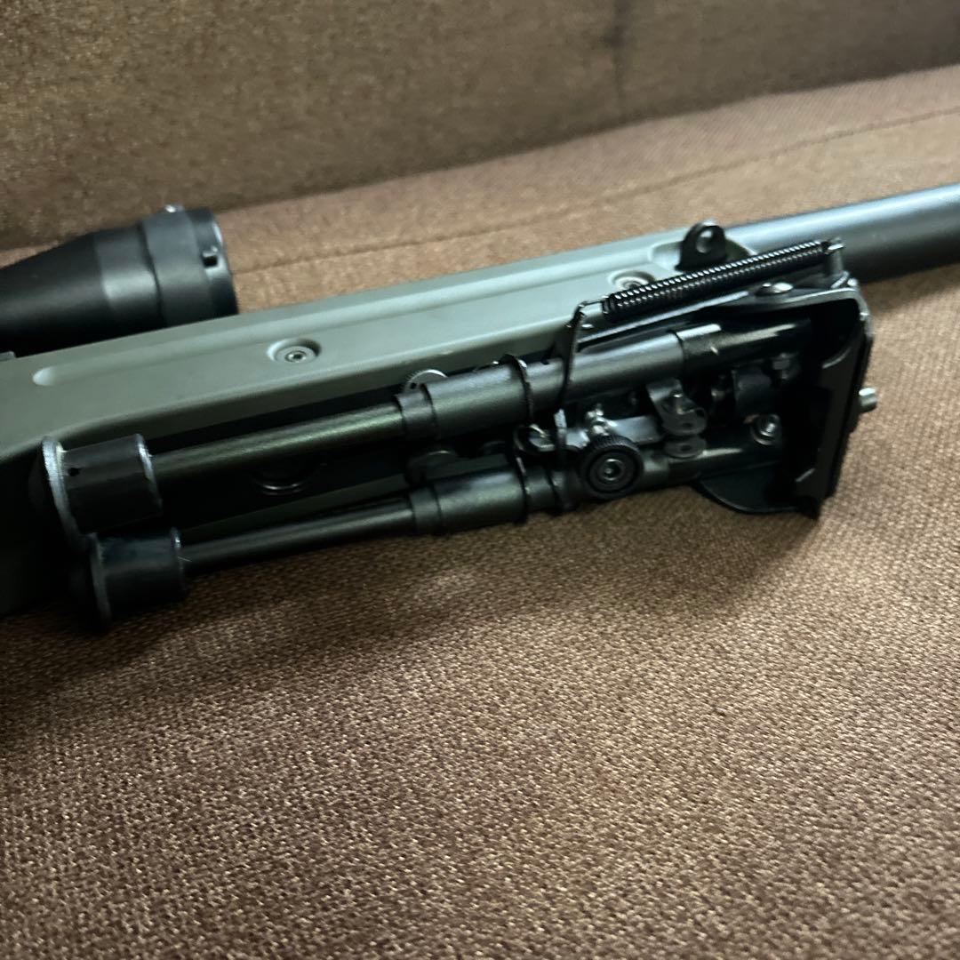 東京マルイ　L96 AWS グリーン　スコープ　バイポッド　赤井　スナイパー