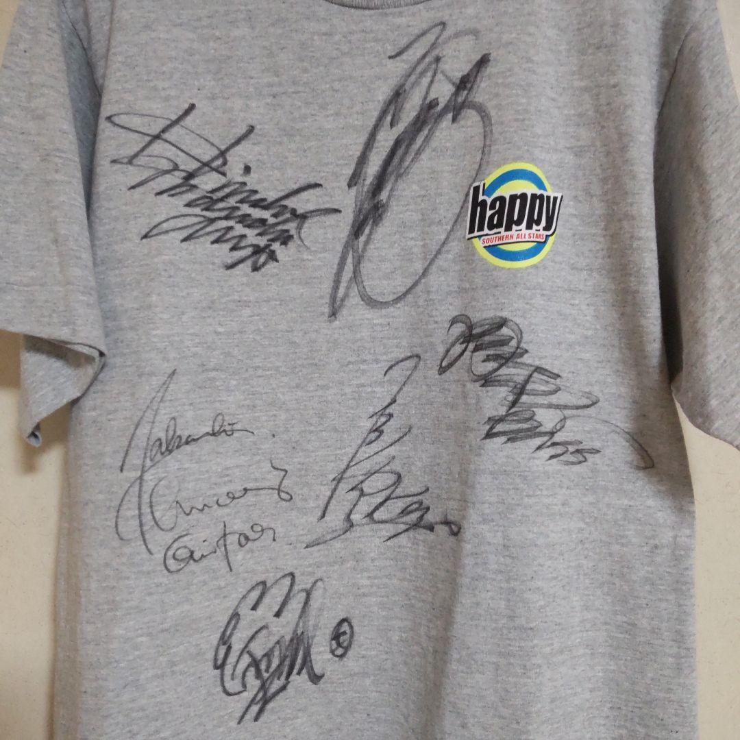 抽選当選品 サザンオールスターズ メンバー 全員直筆サインTシャツ 桑田佳祐
