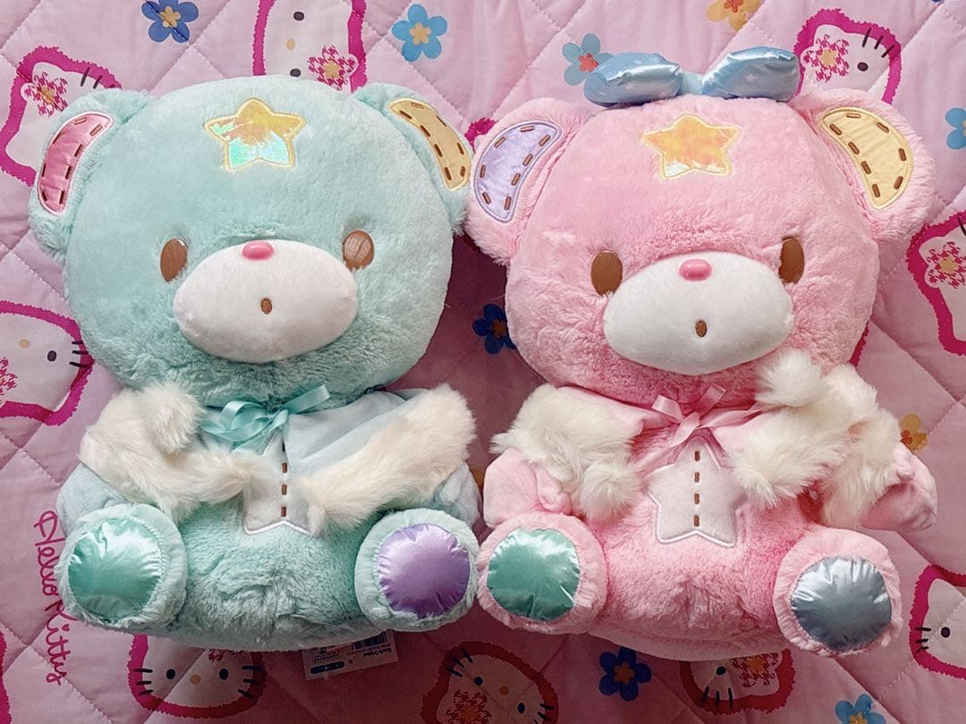 パフポフ　ケープ付きぬいぐるみ　巨大　BIG　ふわふわ　限定　キキララ　くま