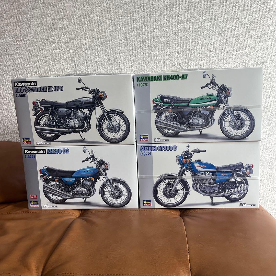 バイクモデルセット 1/12スケール 限定版 4点