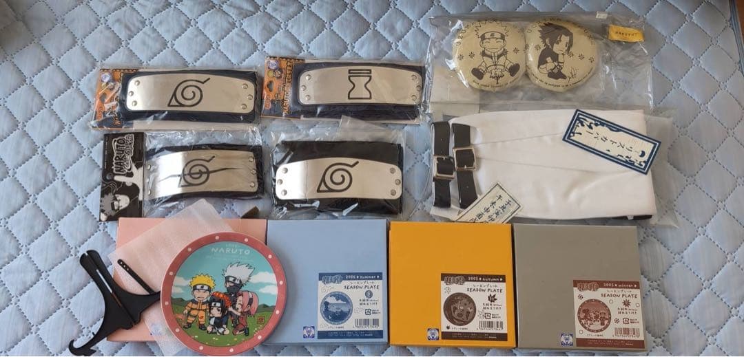 NARUTO ナルト グッズセット 綱手の首飾り はちがね額当て 非売品あり