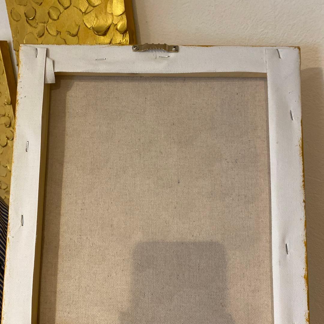 【金色の絵】金の木　絵画　風水