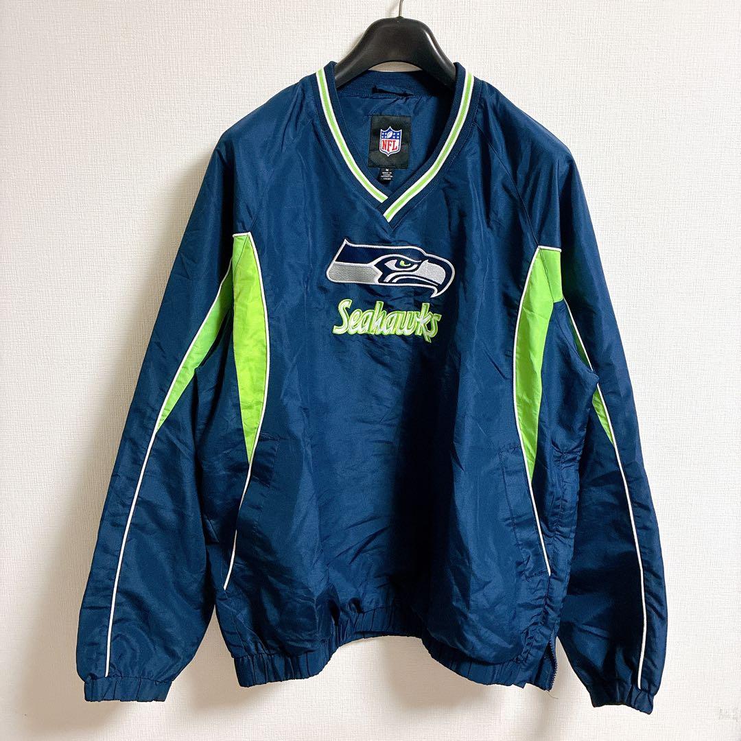 NFL Seahawks 刺繍　シアトル・シーホークス ゲームシャツ　ジャケット