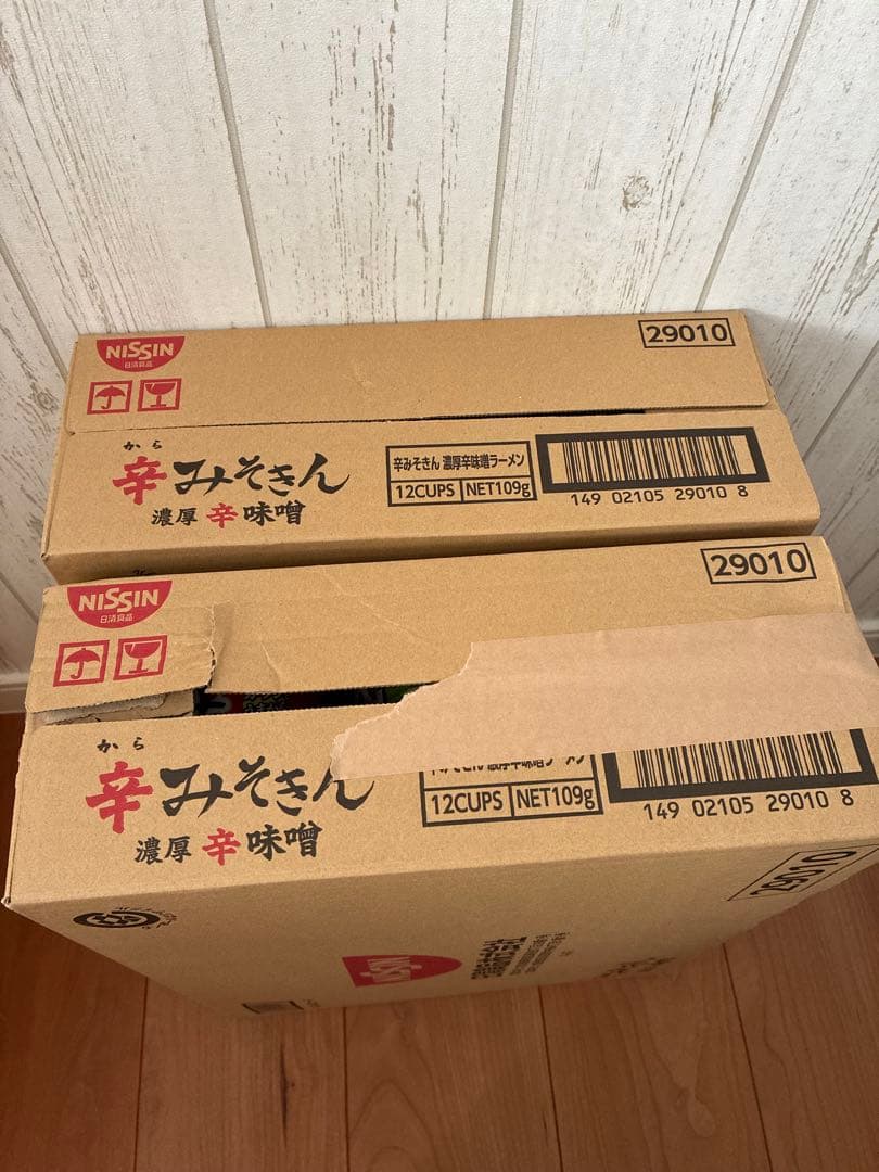 日清 辛みそきん 濃厚辛味噌ラーメン 12個×2箱
