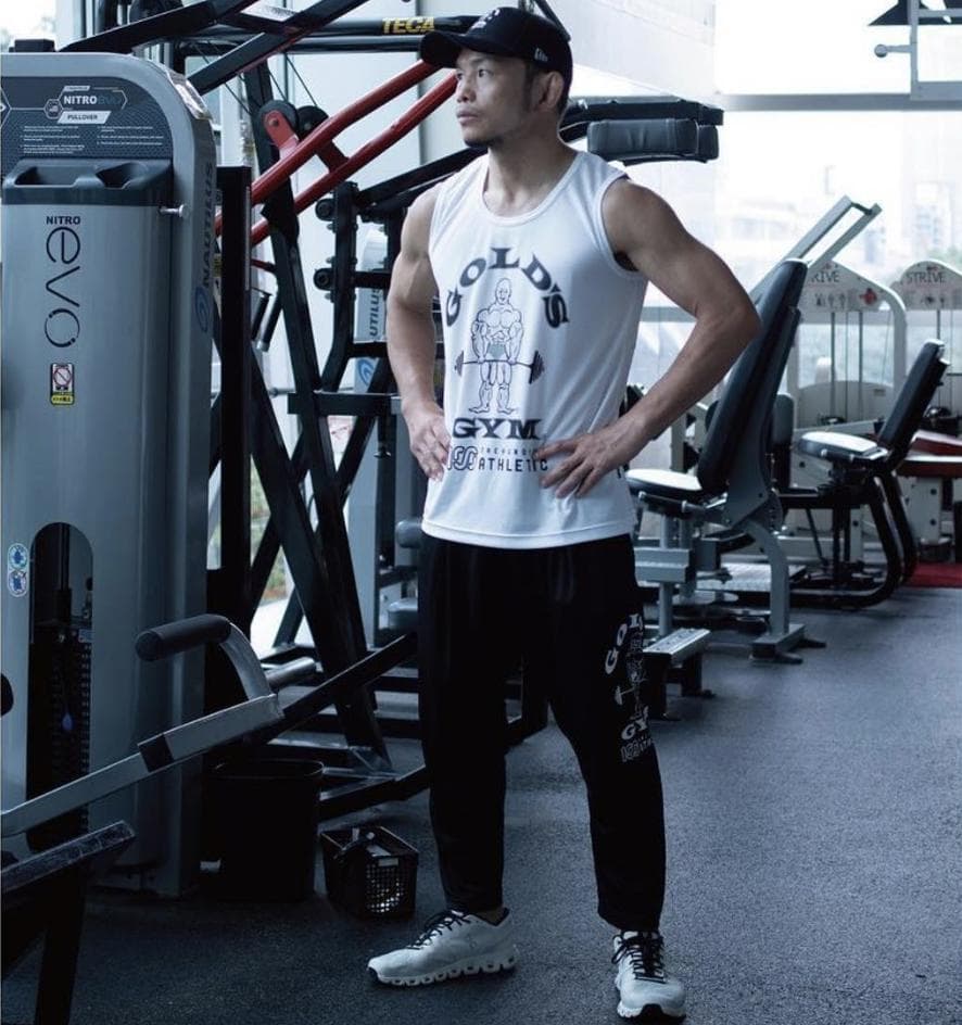 ★美品！100A×GOLD’S GYM/100A DRY BAGGY PANTS