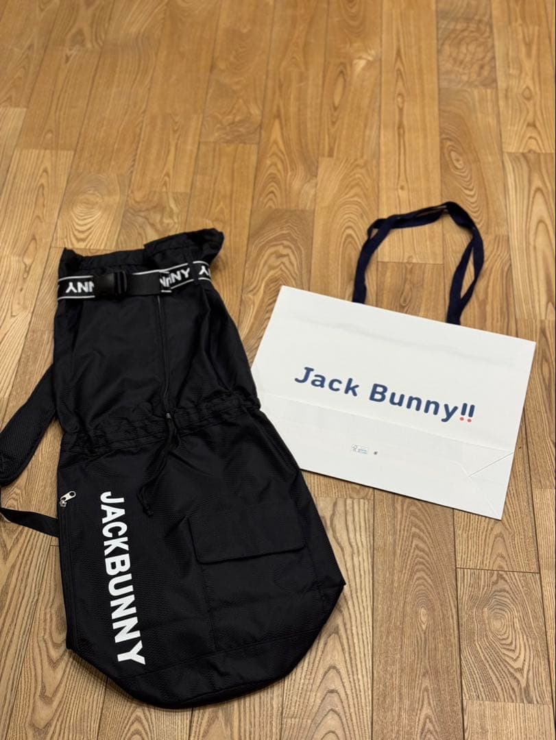 新品未使用　紙袋付　Jack Bunny! 背負えるクラブケース　ブラック