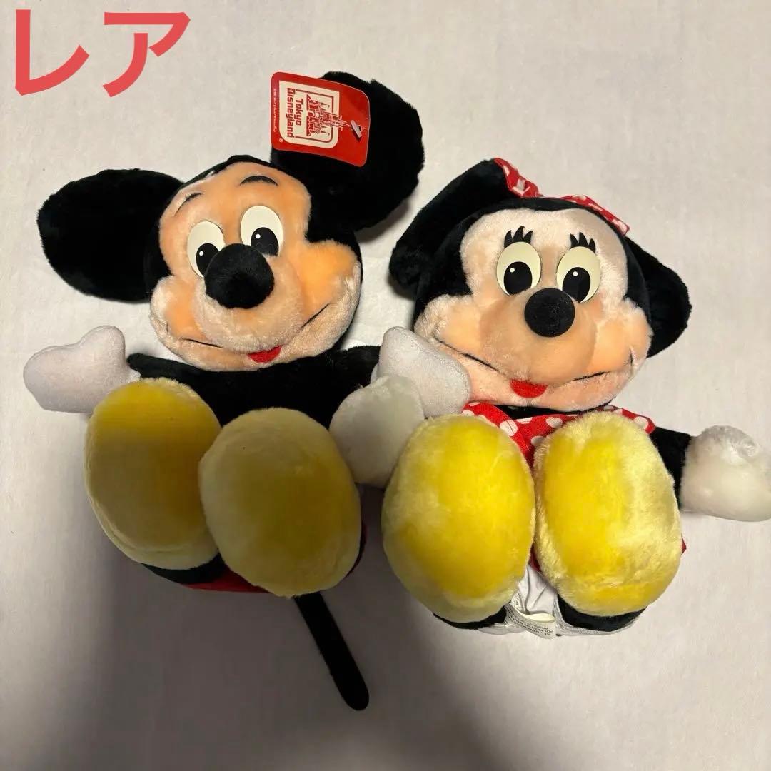 【超レア商品】ディズニーランド　レトロ　ミッキー　ミニー　ぬいぐるみ