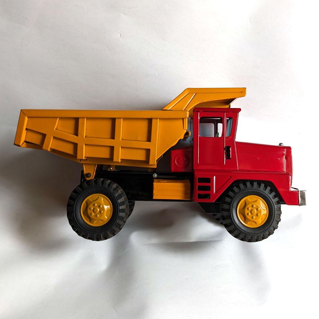 レトロ　米澤玩具（株）ブリキのダンプカー　長さ380×幅160×高さ195
