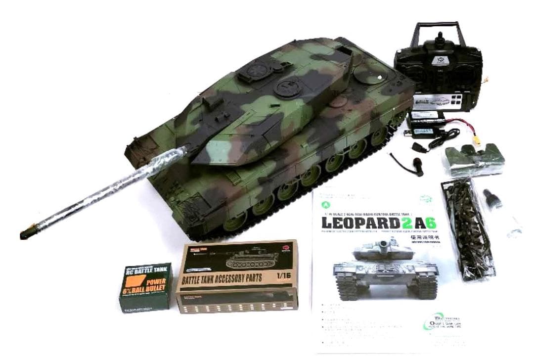1/16サイズ戦車ラジコン　ドイツレオパルド　ヘンロン3889-1基板7.0新型