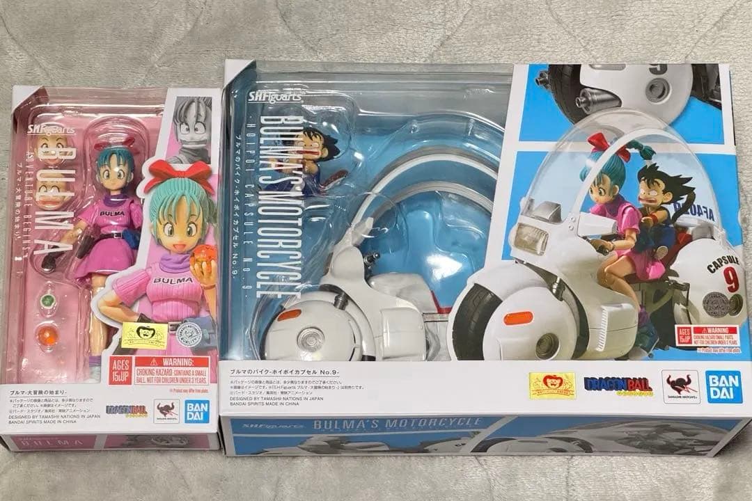 S.H.FiguartsブルマのバイクホイポイカプセルNo.9＋ブルマ2種セット