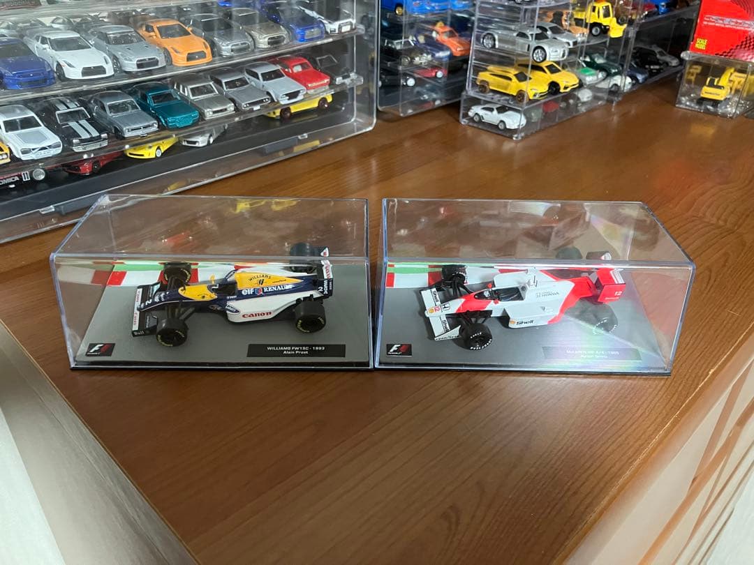F1 2点セット　アイルトンセナ　アランプロスト 1/43 約10cm