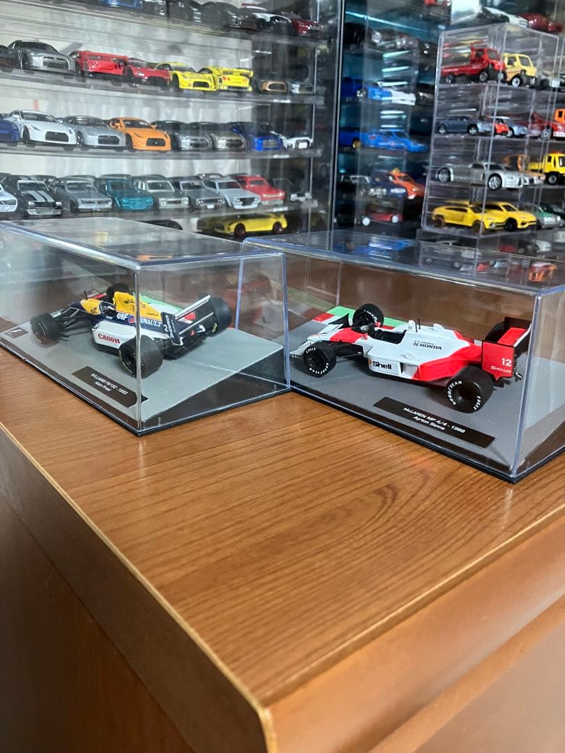F1 2点セット　アイルトンセナ　アランプロスト 1/43 約10cm