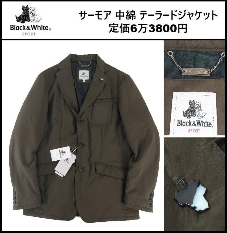 Lサイズ ★ブラック＆ホワイト テーラードジャケット BGF0400MA 単③