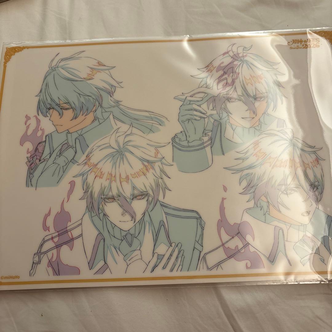 原神 fes フェス vipチケット PVCデスクマット フリンズ 折れ跡あり