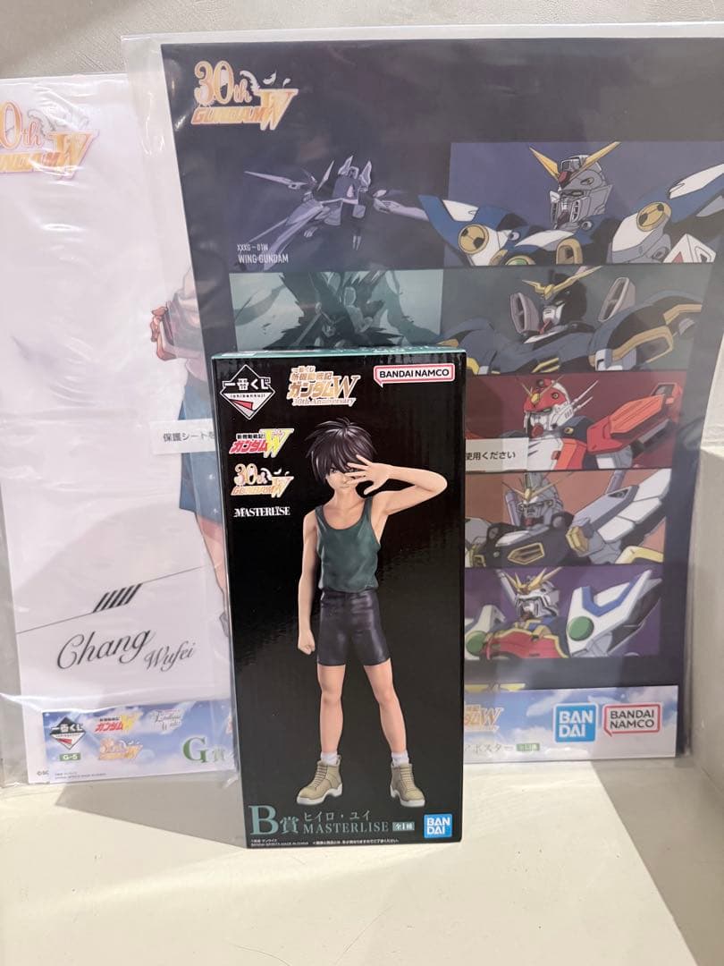 一番くじ　ガンダムウイング　W B賞　ヒイロユイ　おまけ付き