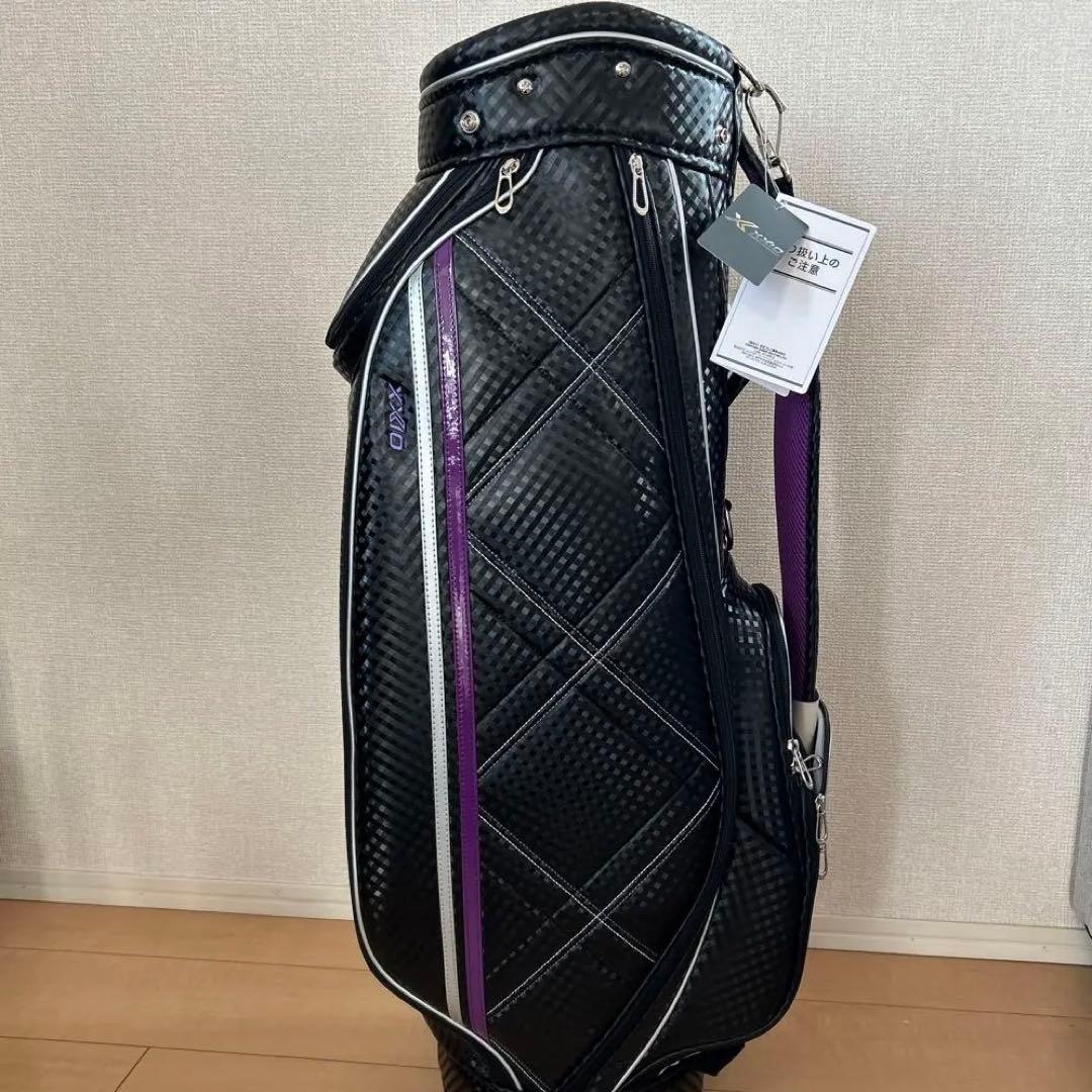 *Sale* XXIO ゴルフバッグ スタンドタイプ ブラック・パープル