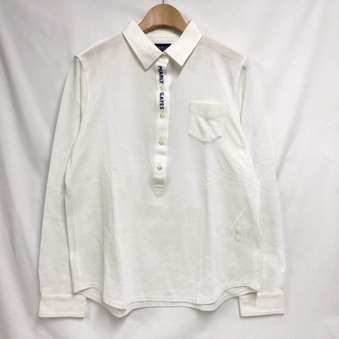 ○★新品未使用　PEARLY GATES　長袖ポロシャツ　2　ホワイト