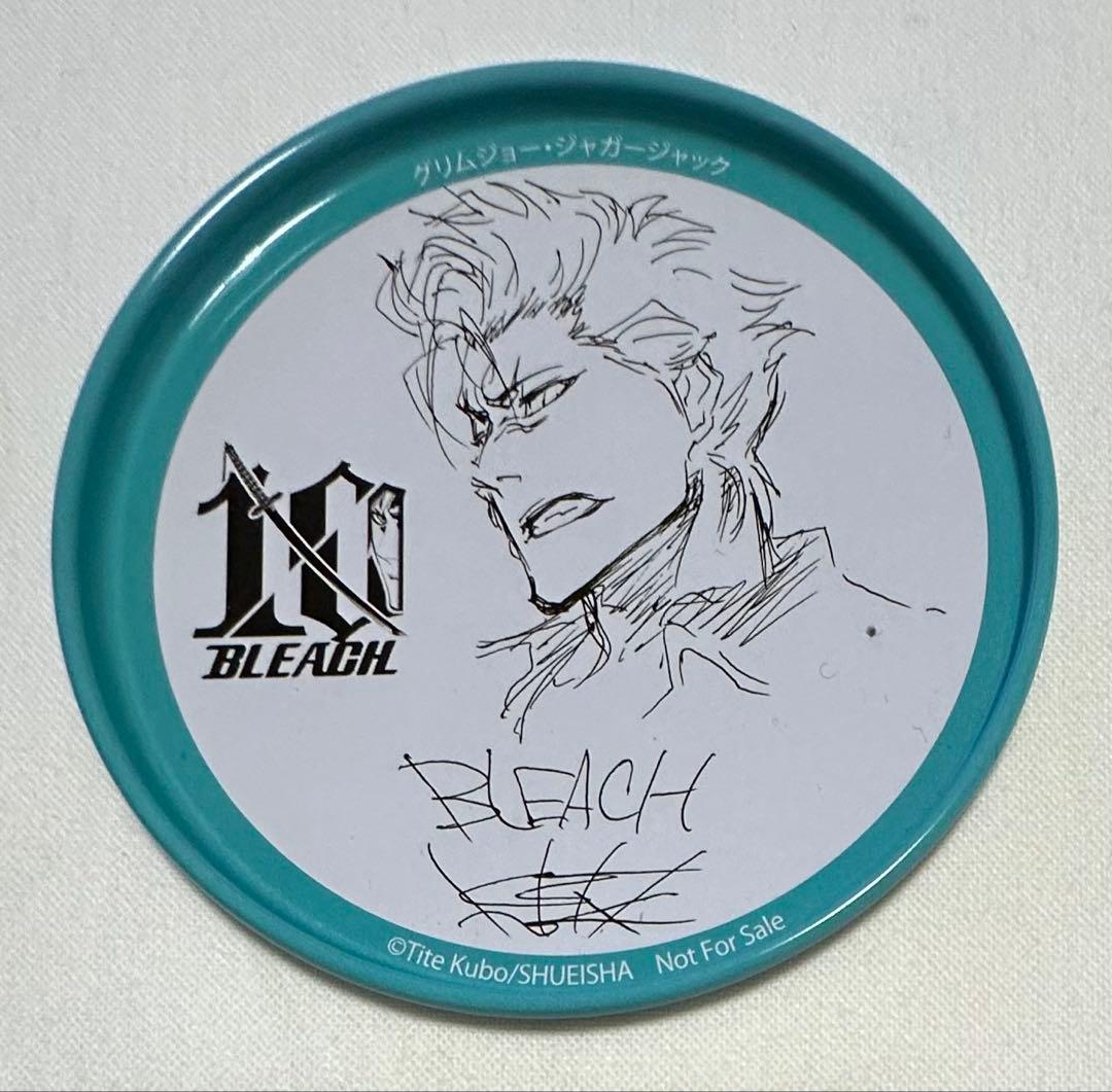 BLEACH　10周年　缶コースター　グリムジョー、ウルキオラ、ギン、剣八セット