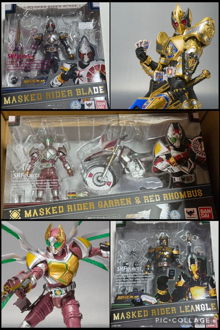 未開封5品：仮面ライダー剣 ブレイド ギャレン レンゲル キング フィギュアーツ