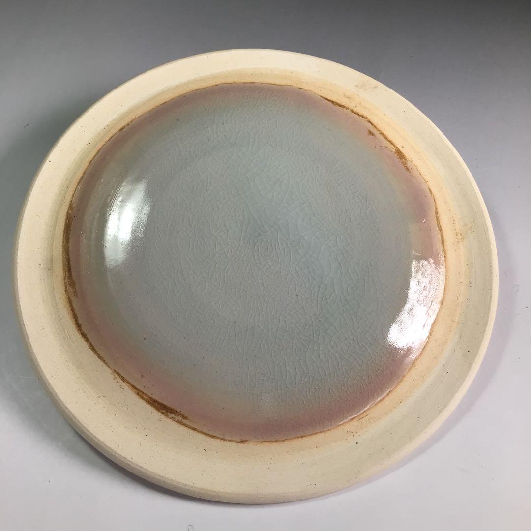 Ｐ８０４　水指　『平安　開山造』『礼賓手三嶋』『末広水指』　共箱　茶道具