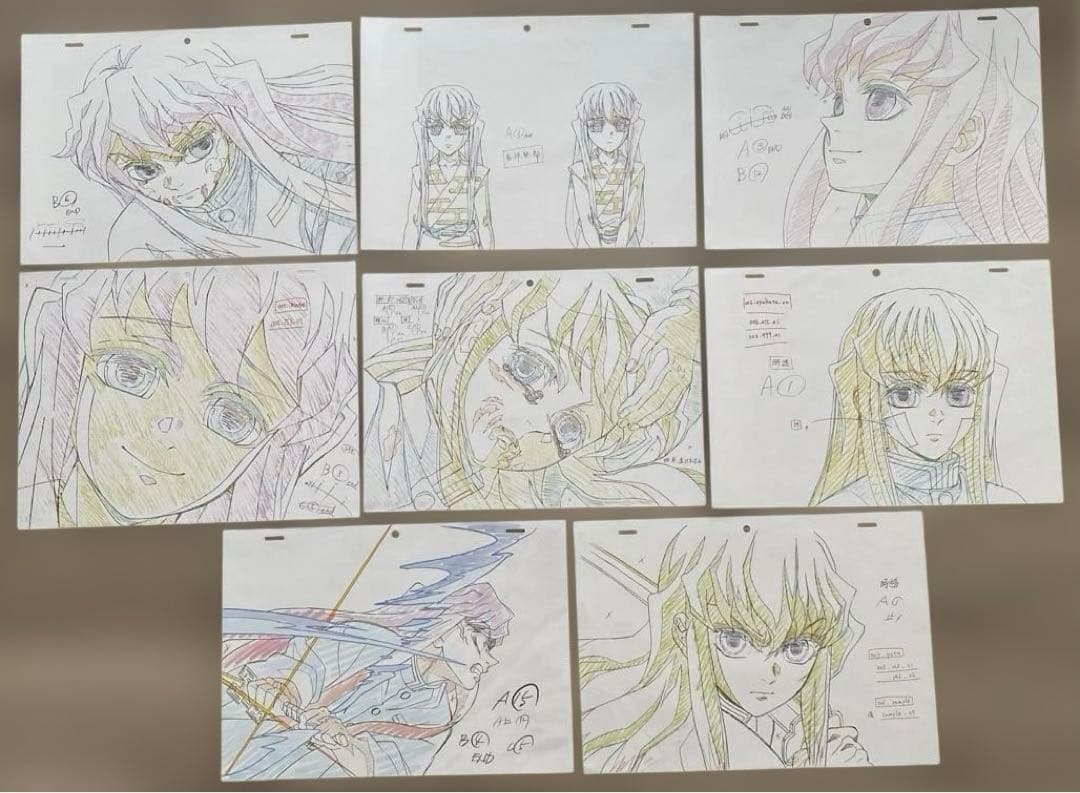鬼滅の刃　時透無一郎　複製原画　8枚セット