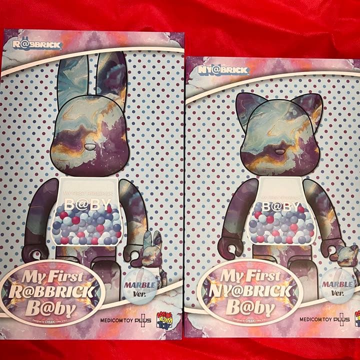 ベアブリック　マーブル　BE@RBRICK100&400%