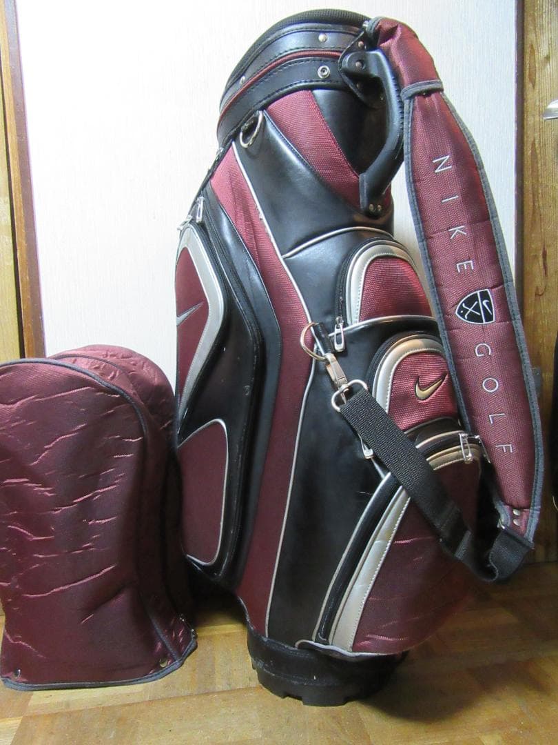★☆★ナイキ★NIKE GOLF★3点式ゴルフバック★ワイン/ブラック ★☆★