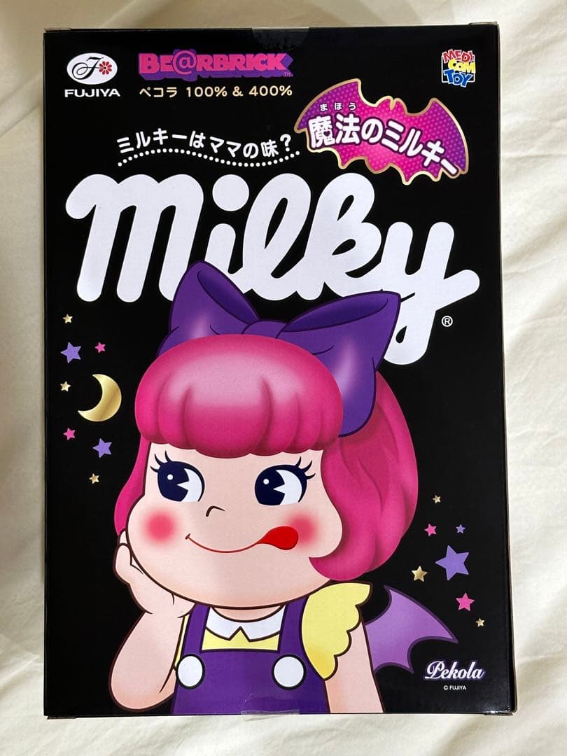 最終価格 ベアブリック ぺコラちゃん 100%&400% ペコちゃん 不二家