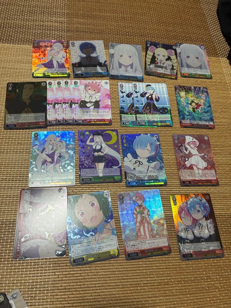 Re:ゼロ　ヴァイスシュバルツ　デッキスリーブ付き&デッキパーツ