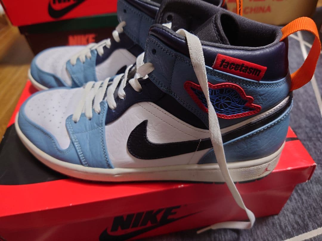 シューズ(男性用) NIKE AIR JORDAN 1 MID FEARLESS FACETASM